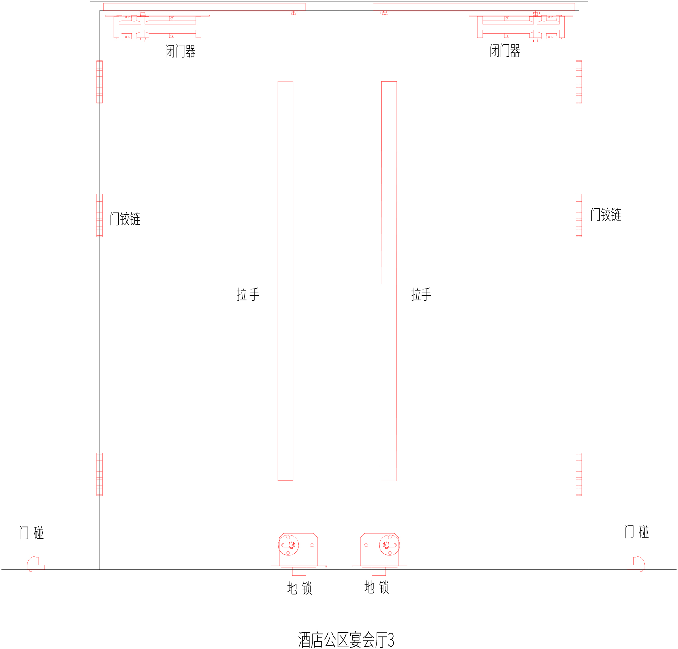 宴会厅,会议室双开门3